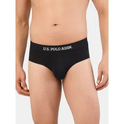 U.S. Polo Assn. Men Black Solid Briefs I702-002-PL-picture-29