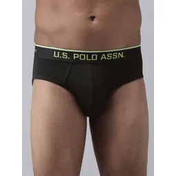 U.S. Polo Assn. Men Black Solid Coolmax Briefs I706-002-PL-picture-33
