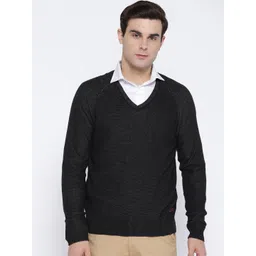 U.S. Polo Assn. Men Black Solid Pullover-picture-10