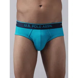 U.S. Polo Assn. Men Blue Solid Coolmax Briefs I706-B02-PL-picture-34
