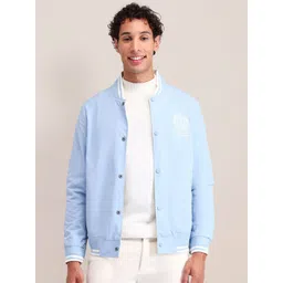 U.S. Polo Assn. Men Brand Logo Polyester Reversible Varsity Jacket-picture-11