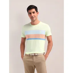 U.S. Polo Assn. Men Brand Logo Printed Round Neck Cotton Slim Fit T-shirt-picture-29