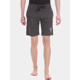 U.S. Polo Assn. Men Charcoal Grey Solid Lounge Shorts I670-031-PL-picture-24