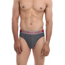 U.S. Polo Assn. Men Charcoal Grey Sport Hip Briefs I100-031-PL-picture-26