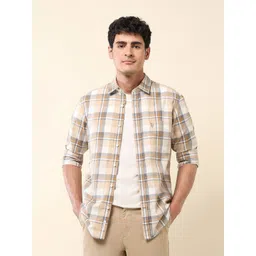 U.S. Polo Assn. Men Classic Tailored Fit Checked Spread Collar Cotton Casual Shirt-picture-30