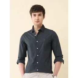 U.S. Polo Assn. Men Classic Tailored Fit Geometric Printed Cotton Casual Shirt-picture-38