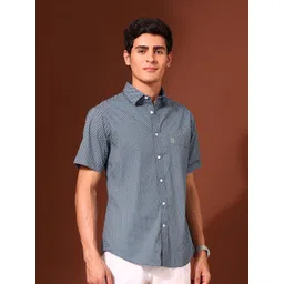 U.S. Polo Assn. Men Classic Tailored Fit Geometric Printed Cotton Casual Shirt-picture-37