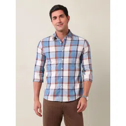 U.S. Polo Assn. Men Classic Tailored Fit Opaque Checked Casual Shirt-picture-35
