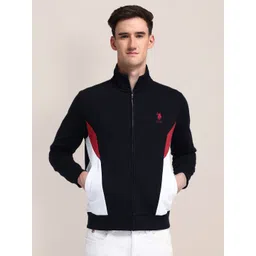 U.S. Polo Assn. Men Cotton Colourblocked Long Sleeves Sweatshirt-picture-15