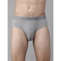 U.S. Polo Assn. Men Grey Solid Briefs I702-G01-PL-picture-27