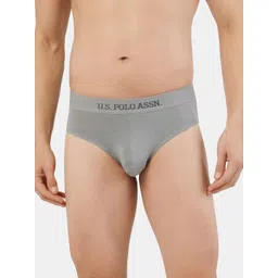 U.S. Polo Assn. Men Grey Solid Briefs I702-G01-PL-picture-28