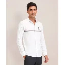 us polo assn. Men Horizontal Striped Regular Fit Cotton Shirt-picture-32