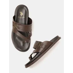U.S. Polo Assn. Men Leather Comfort Sandals-picture-26