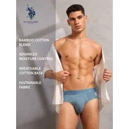 U.S. Polo Assn. Men Mid-Rise Basic Briefs PB006-B20-PL image 5