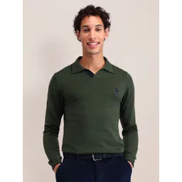 U.S. Polo Assn. Men Mock Collar Long Sleeves Pullover Sweaters-picture-12