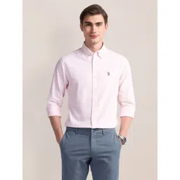 U.S. Polo Assn. Men Modern Slim Fit Opaque Casual Shirt-picture-29