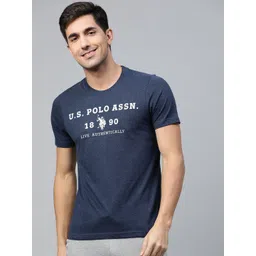 U.S. Polo Assn. Men Navy Blue Printed Lounge T-Shirts-picture-42