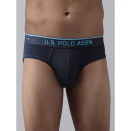 U.S. Polo Assn. Men Navy Blue Solid Coolmax Briefs I706-195-PL-picture-19