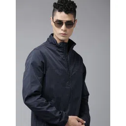 U.S. Polo Assn. Men Navy Blue Solid Tailored Jacket-picture-18