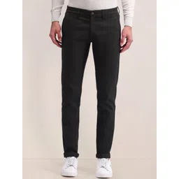 U.S. Polo Assn. Men Olive Cotton Urban Slim Slim Fit Mid-Rise Trousers-picture-34