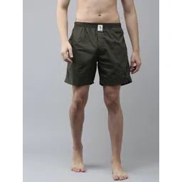 U.S. Polo Assn. Men Olive Green Solid Boxers 8905202127376-picture-22