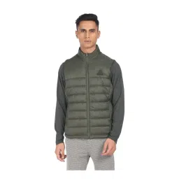 u.s. polo assn. Men Olive High Neck Solid Gilet Jacket-picture-13