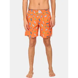 U.S. Polo Assn. Men Orange & Blue Printed Pure Cotton Boxer IYAB-AAE-PR-picture-24