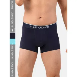 U.S. Polo Assn. Men Pack Of 2 Brand Logo Printed Detail Trunks ET004-NB1-P2-picture-22