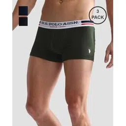 u.s. polo assn. Men Pack of 3 Trunks with Contrast Waistband-picture-11