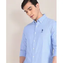 u.s. polo assn. Men Regular Fit Shirt with Logo Print-picture-52