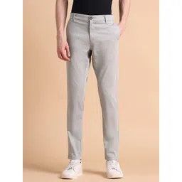 U.S. Polo Assn. Men Slim Fit Mid-Rise Flat-Front Chinos Trousers-picture-18