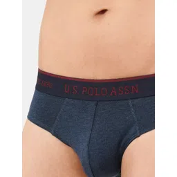 U.S. Polo Assn. Men Solid Briefs I704-195-PL image 4