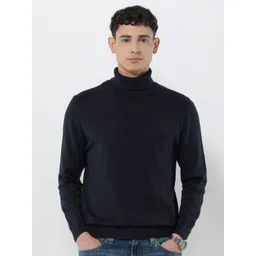 U.S. Polo Assn. Men Solid Regular Fit Turtle Neck Long Sleeves Pullover Sweaters-picture-15