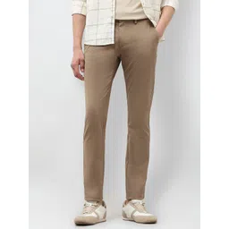 U.S. Polo Assn. Men Solid Slim Fit Mid Rise Flat Front Regular Trousers-picture-22