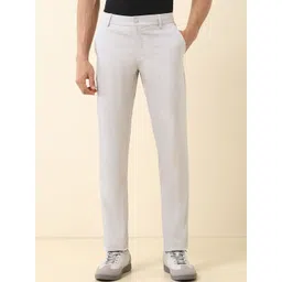 U.S. Polo Assn. Men Solid Slim Fit Regular Trousers-picture-38