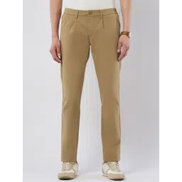 U.S. Polo Assn. Men Solid Straight Fit Pleated Formal Trousers-picture-34