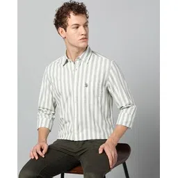 u.s. polo assn. Men Striped Regular Fit Shirt with Patch Pocket-picture-47