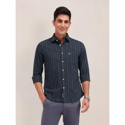U.S. Polo Assn. Men Tailored Fit Opaque Striped Casual Shirt-picture-30