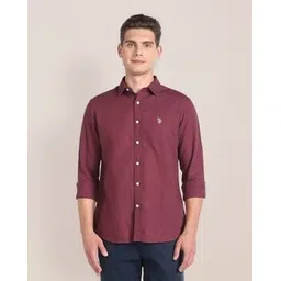 u.s. polo assn. Men Tailored Fit Shirt with Logo Embroidery-picture-24