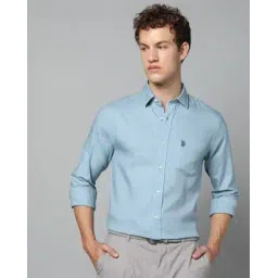 u.s. polo assn. Men Tailored Fit Shirt with Patch Pocket-picture-28