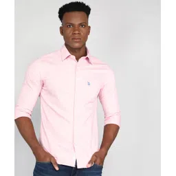 u.s. polo assn. Men Tailored Fit Solid Spread Collar Casual Shirt-picture-14