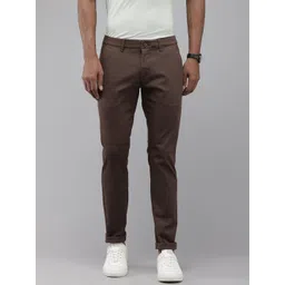 U.S. Polo Assn. Men Textured Austin Slim Fit Chinos Trousers-picture-40
