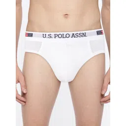 U.S. Polo Assn. Men White Solid Briefs I650-001-Pl-picture-37