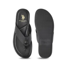 U.S. Polo Assn. Men's Black DIAZ Thong Sandals image 3