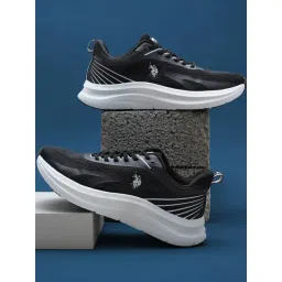 U.S. Polo Assn. Men's Black Running Shoes image 1