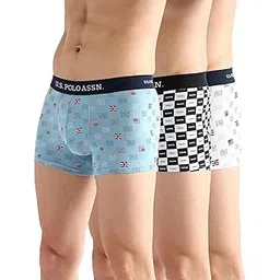 u.s. polo assn. Men's Cotton Blend Classic Printed Trunks-picture-38