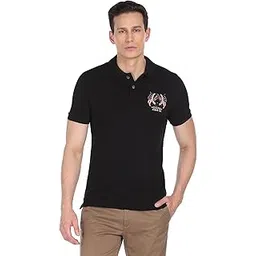 u.s. polo assn. Men's Cotton Slim Fit Solid Crest Logo Polo Shirt-picture-46