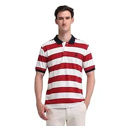 u.s. polo assn. Men's Cotton Striped Slim Fit Polo Shirt-picture-27