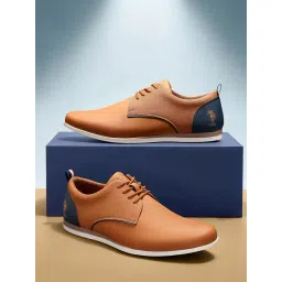 U.S. Polo Assn. Men's DARRYL 3.0 Tan Derby Shoes-picture-15