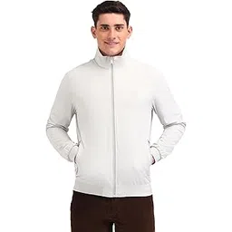 u.s. polo assn. Men's Grey Graphic Mock collar Long Sleeve Casual Polyester Regular Fit Jacket-picture-19